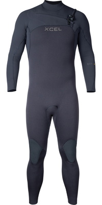 2026 Xcel Mens Comp + 5/4mm Chest Zip Wetsuit MN54CPC4BK - Black